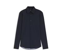 BOSS Bedrucktes Slim-Fit Hemd aus funktionalem Stretch-Jersey - Style P-HANK-K-261, 50571550 Dunkelblau 43
