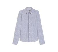 BOSS Bedrucktes Slim-Fit Hemd aus funktionalem Stretch-Jersey - Style P-ROAN-kent-C1-233, 50545269 Dunkelblau XL