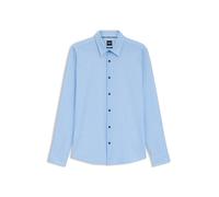 BOSS Bedrucktes Slim-Fit Hemd aus funktionalem Stretch-Jersey - Style P-ROAN-kent-C1-233, 50550654 Blau gemustert S