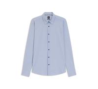 BOSS Bedrucktes Slim-Fit Hemd aus funktionalem Stretch-Jersey - Style P-ROAN-kent-C1-233, 50550654 Hellblau L