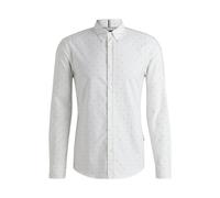 BOSS Bedrucktes Slim-Fit Hemd aus Oxford-Baumwolle - Style C-ROAN-kent-C1-243, 50533755 Weiß XL