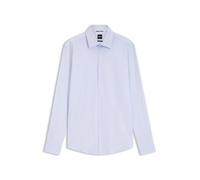 BOSS Bedrucktes Slim-Fit Hemd aus Performance-Stretch-Gewebe - Style P-HANK-kent-C1-222, 50567195 Hellblau 42