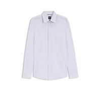 BOSS Bedrucktes Slim-Fit Hemd aus Performance-Stretch-Gewebe - Style P-HANK-kent-C1-222, 50567195 Hellblau gemustert 43
