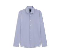 BOSS Bedrucktes Slim-Fit Hemd aus Performance-Stretch-Gewebe - Style P-HANK-kent-C1-222, 50567195 Hellblau gemustert 44