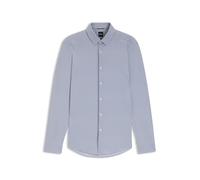 BOSS Bedrucktes Slim-Fit Hemd aus Performance-Stretch-Jersey - Style P-HANK-S-K-261, 50556692 Blau gemustert 43