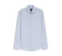 BOSS Bedrucktes Slim-Fit Hemd aus Stretch-Baumwolle - Style H-HANK-S-K-C1-261, 50556723 Blau gemustert 46