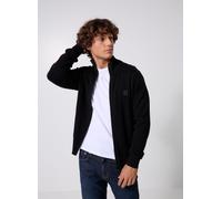 BOSS Strickjacke aus Baumwoll-Mix mit Kaschmir-Anteil - Style Kanozip_S, 50543692 Schwarz M