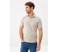 Poloshirt BOSS ORANGE "Passertip", Herren, Gr. M, open grau070, Piqué, Obermaterial: 95% Baumwolle, 5% Elasthan, unifarben, slim fit hüftbedeckend, V-Ausschnitt, eingesetzt Bündchen, Shirts, mit BOSS