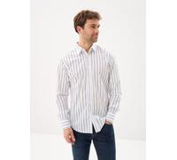 BOSS Regular-Fit Hemd aus bedruckter Baumwoll-Popeline - Style Relegant_6_M, 50553704 Hellblau gestreift XXL