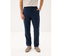 BOSS Herren Sanderson-L-3 Hose aus Leinen-Mix mit Logo-Detail Dunkelblau 32/32