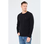 Hugo Boss Langarmshirt BOSS ORANGE Tacks, 100% Baumwolle, Rundhals, Herren L Schwarz