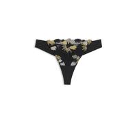 BOSS Bestickter String mit Double-B-Monogramm-Anhänger - Style DAHLIA_THONG, 50570079 Schwarz M