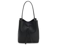 BOSS Beuteltasche aus genarbtem Kunstleder mit Double-B-Monogramm - Style Anett Drawstring, 50567602 Schwarz ONESI