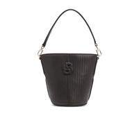 BOSS Beuteltasche mit Flechtoptik und Double-B-Monogramm - Style Anett BUCKET W, 50563195 Dunkelbraun ONESI