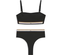 BOSS Bikinihose mit Signature-Streifen - Style ICONIC HW BRAZILIAN, 50545285 Schwarz S