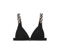 BOSS Bikinitop mit geflochtenen charakteristischen Streifen-Riemchen - Style TRIANGLE_BOSS BRAID, 50561291 Schwarz S