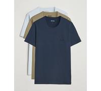 BOSS BLACK 3-Pack Crew Neck T-Shirt Green/Blue/Navy Mehrfarbig M