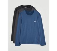 BOSS BLACK 3-Pack Long Sleeve T-Shirt Grey/Blue/Black Schwarz S