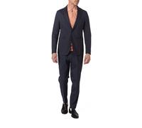 BOSS Black Anzug Herren Regular Fit Leinen blau, 50