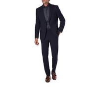 BOSS Black Anzug Herren Slim Fit Schurwoll-Stretch blau, 52