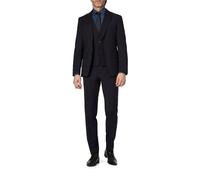 BOSS Black Anzug Herren Slim Fit V-Ausschnitt Schurwolle blau, 48