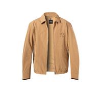 BOSS Black Blouson Herren Umlegekragen Mikrofaser beige, 50 (M)