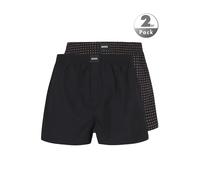 BOSS Black Boxershorts Herren Baumwolle schwarz gemustert, L