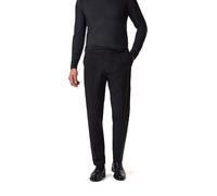 BOSS Black Bundfaltenhose Herren Regular Fit Baumwolle schwarz, 56