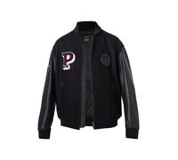 BOSS Black Collegejacke Herren schwarz unifarben mit Motiv, 52 (L)