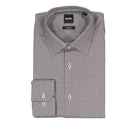 BOSS Black Hemd Herren Regular Fit Langarm Baumwoll-Stretch schwarz, 41