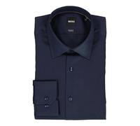 BOSS Black Hemd Herren Regular Fit Langarm Baumwolle blau, 40