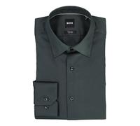 BOSS Black Hemd Herren Regular Fit Langarm Baumwolle grün, 41