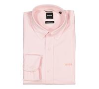 BOSS Black Hemd Herren Regular Fit Langarm Baumwolle rosa, 42