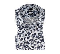 BOSS Black Hemd Herren Slim Fit Langarm Baumwoll-Stretch blau, 41