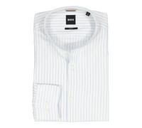 BOSS Slim-Fit Hemd aus Baumwolle mit Fischgrät-Streifen-Muster - Style C-HANK-ST-262, 50561587 Hellblau gestreift 41