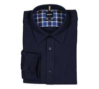 BOSS Black Hemd Herren Slim Fit Langarm Flanell blau, 3XL