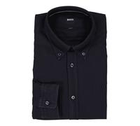 BOSS Slim Fit Hemd marine, Einfarbig