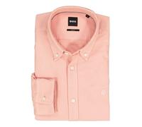 Businesshemd BOSS "ROAN", Herren, Gr. XL, N-Gr, light, pastel pink686, Web, Obermaterial: 100% Baumwolle, unifarben, slim fit hüftbedeckend, 1-Knopf-Manschette mit Schlitz, Hemden, Langarm, Button-Dow