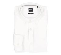 BOSS Slim Fit Hemd weiss, Einfarbig