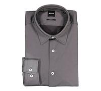 BOSS Black Hemden Herren Slim Fit Langarm Mikrofaser schwarz, M