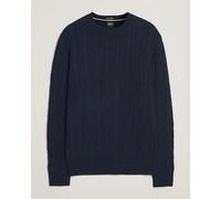BOSS BLACK Hetico Wool/Cashmere Cable Sweater Dark Blue Blau S
