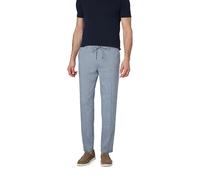 BOSS Black Hose Herren Regular Fit Leinen blau, 56