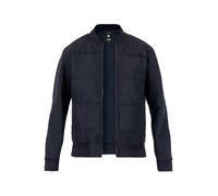 BOSS Hybrid-Sweatjacke mit Reißverschluss und wattiertem Einsatz an der Vorderseite - Style H-Skiles 100, 50532767 Dunkelblau M