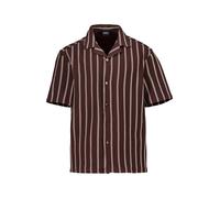 BOSS Black Kurzarmhemd Herren Comfort Fit Kurzarm Jersey braun, S