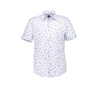 BOSS Black Kurzarmhemd Herren Slim Fit Kurzarm Baumwoll-Jersey blau, XXL