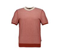 BOSS Black Kurzarmpullover Herren Regular Fit Rundhals Baumwolle rot, L