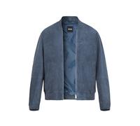 BOSS Black Lederjacke Herren Ziegenvelours blau, 56 (XXL)