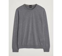 BOSS BLACK Leno Wool Crew Neck Pullover Medium Grey Grau S