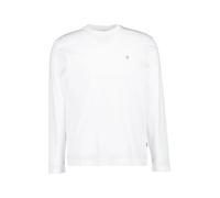 BOSS Black Longsleeve Herren Slim Fit Langarm Rundhals Baumwoll-Jersey weiß, 3XL