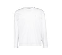 BOSS Black Longsleeve Herren Slim Fit Langarm Rundhals Baumwoll-Jersey weiß, XL